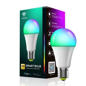 Smart LED Light A60 Wireless-Control LED Bulb Compatible with Alexa and Google Home