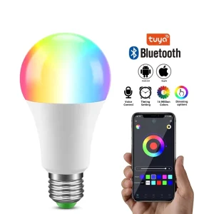 A70 Smart LED Bulb AC85-265V 10W RGBCW E27 E26 B22 RGBCCT Dimmable Bulb RGB + Warm White + White