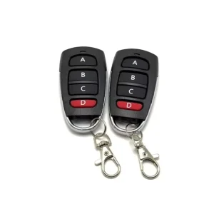 ABCD Remotes Wireless Learning Fixed Rolling Code Remote Control 433mhz