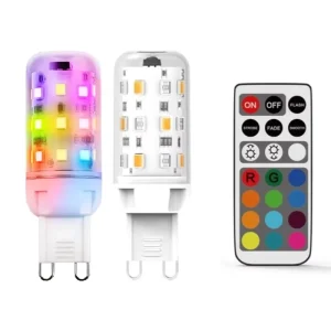 AC100-240V RGB/Warm White 3000K G9 Smart LED Bulb with Infrared Remote Control, WiFi Switch Mode, AC Power