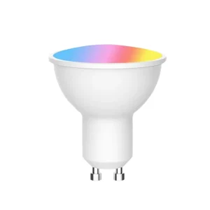 AC100-240V Smart GU10 LED Bulb, RGB, 2700-6500K, 5W, WiFi Spotlight, Compatible with Smart Life App Control