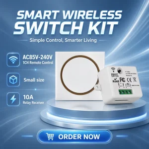 AC100V-240V 1CH Switch Relay Module Controller Receiver and Transmitters Remote Control for Smart Home Products & Devices