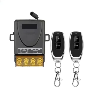 AC220V 30A 1CH Relay Receiver F433 MHz Wireless Remote Control Switch Transmitter for Garage Gate Motor Water Pump