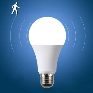 Smart LED Bulb with Radar Motion Sensor, AC85-265V, 5W/7W/9W/12W, 60mm/65mm/70mm, for Office Use, B22/E27 Base