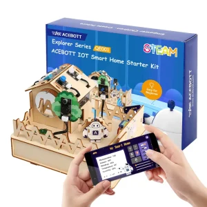 ACEBOTT Factory Direct Smart Home Starter Kit Set DIY Programmable ESP32 IOT WIFI BT APP Stem DIY Educational Kits for Arduino