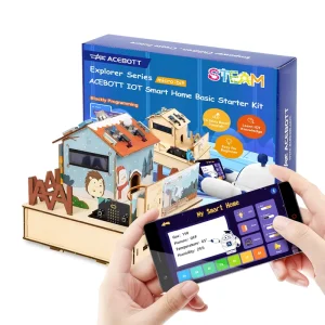 ACEBOTT Learning Kit Micro bit Smart Home Automation Projects STEM Education Wooden House