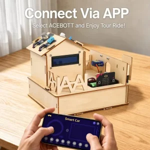 ACEBOTT Smart Home Starter Kit Set IOT BT APP Control Kids Learning DIY MakeCode Programmable Stem Education Equipment