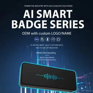 AI Audio Recording & Voice Translation Badge with Language Translation for 99 Languages Portable Design & Wi Fi Enabled