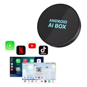 AI Box 3in1 Wireless Carplay Adapter Android Auto Converter USB Dongle Plug and Play Smart Media Box OEM Distributor