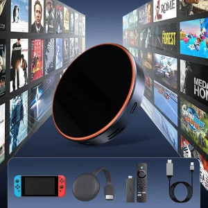 AI Box Wireless Carplay Android 15 Car Tv Box Adapter for BMW Built in 5G LTE Sim WiFi Bluetooth Google Play Online Video Hub