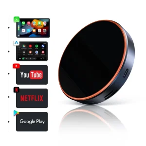 AI Box Wireless Carplay Android 15 Car Tv Box Adapter for BMW Two Modes Linked Game Video Dual Bluetooth Mirror Link Stream