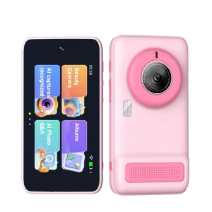 AI Camera Kids Learning Device IPS Display Wi-Fi Enabled Object Recognition Story Telling Q&A Multi-language Functions