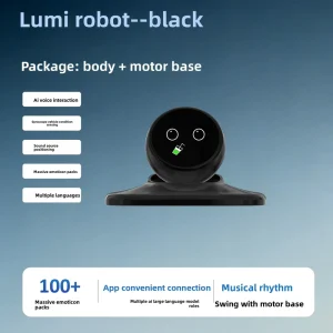 AI Car Desktop Robot Sound Source Positioning Turn Head Voice Dialogue Pet Companion Function ABS Material