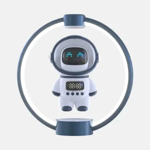 AI Chatbot Astronaut Speaker with Alarm Clock Desk Lamp Creative Magnetic Levitation Home Decor Gift for Students Made Guangdong