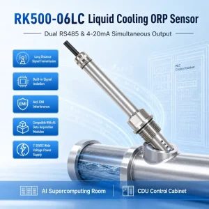 AI Computing ORP Probe Glass Pt Electrode 1mV IP68 for Direct to Chip Cooling Protection
