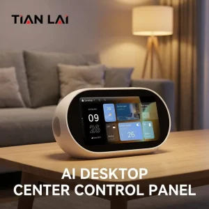 AI Desktop Hub 5S 5 Inch Touch Screen Voice Control Zigbee Mesh Gateway WiFi IR Tuya Powered LLM for Home Use
