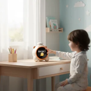 AI Digital Educational Toy Mini Learning Machine Interactive Kids Chat GPT Lithium Battery Powered ABS Plastic Kitchen Bedroom