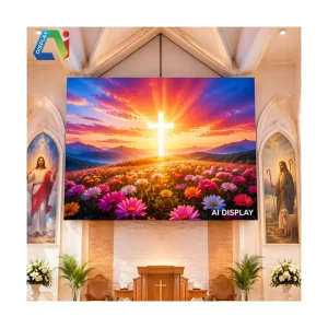 AI Display Wide View LED Video Wall P1.2 1.25 1.53 1.86 2 2.5 7680Hz 800cd m High Brightness 4K Lightweight 2 Year