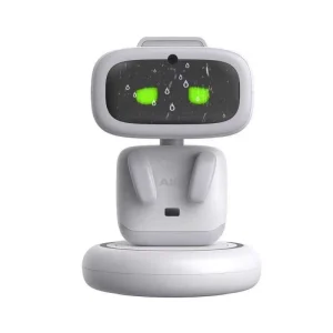 AI EVA Material Desktop Companion Robot Mecanum Wheel Emotional Voice Interaction Smart Gift 5 7 Years Adults Rechargeable