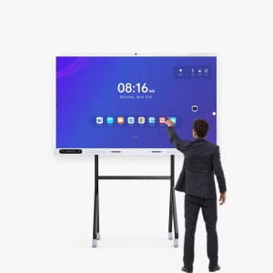 AI Education Software 4K Interactive Smart Board for School Meetings Digital Flat Panel for Effective Teaching