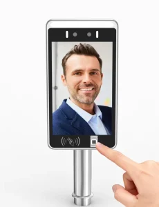 AI Face Recognition Time Attendance Smart Device with Fingerprint Integrated Multiple Languages WiFi Enabled Card & Code Access