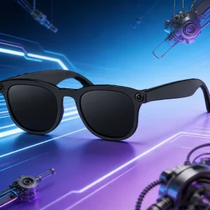 AI Glasses Camera Smart Sunglasses Dual Camera 20MP 1080P AI Recognition Translation Call ENC Recorder Voice