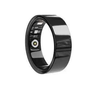 AI Health Tracker with Sleep SpO2 Monitoring IP68 Smart Ring for Men Women NFC Control Ceramic Bezel Magnetic Fast Charging