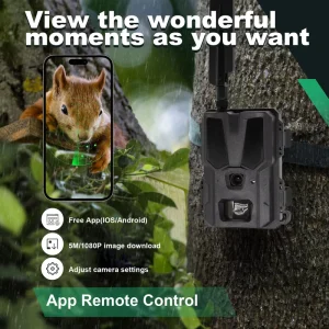 AI Intelligent 4G Wildlife Hunting Camera 1080P 940nm Invisible IR Night Vision with Cloud Storage for Outdoor Use
