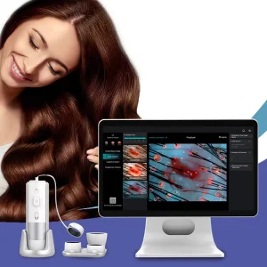 AI Intelligent Analysis Hair Tester Skin Analyzer Analysis Scalp Care With Cloud Data Storage Hair Analysis Machine