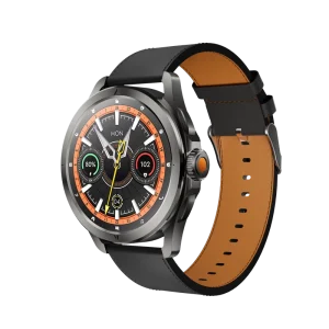 AI Intelligent Voice Assistant Smart Watch 1.65 inch AMOLED Display Alloy Case IP68 Silicone Answer Calls SOS Multi function