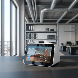 AI Language Interpreter Device with 5 Inch Dual Screens Voice Translation Live Subtitles for Reception Counter Services