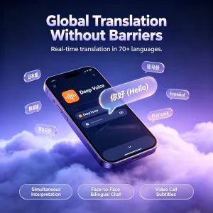 AI Music Generator Software and AI Translator App with Real-Time Simultaneous Interpretation for iOS and Android
