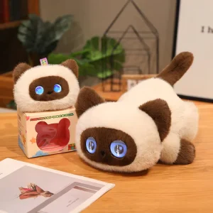 AI Plush Toy cat Interactive Plush Toys Smart Voice Assistant Stuffed Animal Soft Plush Material Emotional Companion Educational