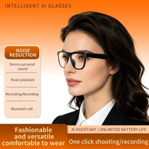 AI Powered Smart Glasses Real Time Multi Languages Translation Business Travel Conference