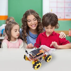 AI Robot Car Kit 4 Wheel Smart ESP32 Starter Kit DIY STEM Programmable Robotics for School Students