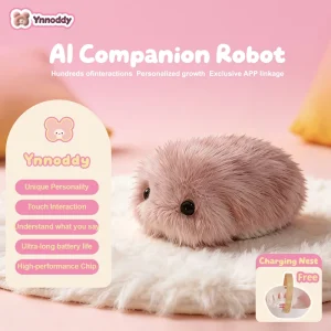 AI Robot Pet Voice Control Smart Plush Companion for Kids Interactive Emotional Support Soft Toy Gift Development Learning