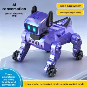 AI Robotic Dog Teddy Cute Pet Conversational Companion Robot Children’s Toy Rechargeable USB Charging 8GB Storage