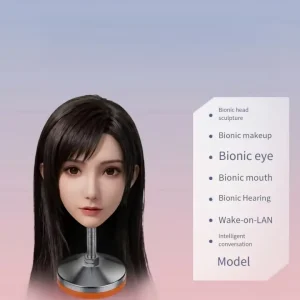 AI Silicone Movable Chin Head Hair Transplant Role-playing Props