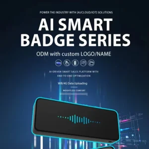 AI Smart Audio Recording Badge, Real-time Upload Transcription Sales Call Quality Control Sales Enhancement