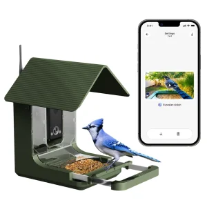 AI Smart Bird Recognition Hummingbird Feeders 32MP 2K Waterproof IP66 Wide View Bird Watching Camera Real Feeder