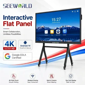 AI Smart Board 110 Inch Interactive Flat Panel Displays 4K Touch Screen Whiteboard for Office Conference Meeting School Teaching