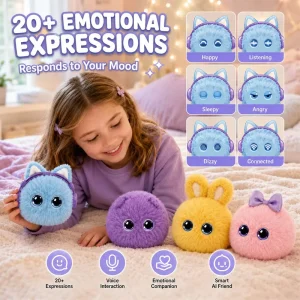 AI Smart Chatbot Toy Lover Set Mystery Swappable Themed Bodies Portable Fun Electronic Plush Pendant Toys ODM Desk AI Robot Pet