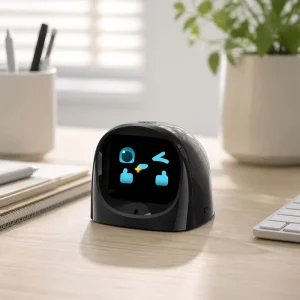AI Smart Desk Robot Voice Interaction Chat Companion Multi Language Talking Desk Device for Kids