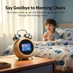 AI Smart Educational Learning IPS Wi Fi for Alarm Clock Robot Portable Rechargeable Custom Color Homework