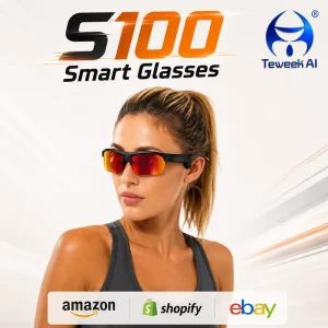 AI Smart Glasses 13MP IMX386 Camera ChatGPT Conversational Translation Meeting Minutes Audio Video Calls