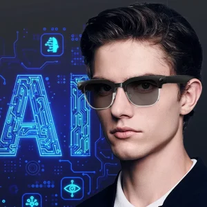 AI Smart Glasses 8MP Camera 4K Photo 1080P Video Calling Translation Voice Control WiFi CE FCC OEM