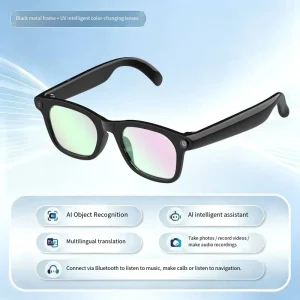 AI Smart Glasses High Definition Photo and Video Real Time Translation Sports Glasses