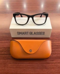 AI Smart Glasses MT5 Ultra With 8MP Camera AI Real-time Translation Music Playback BT Calling Voice Control Charging case 2 Lens