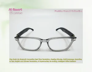 AI Smart Glasses with Real time Translation Music Player and Assistant