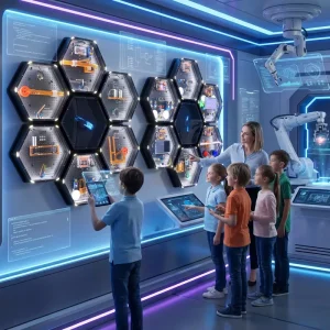 AI Smart Integrated Educational Display AI Face Recognition Wall Display with Large Model for Government School Project